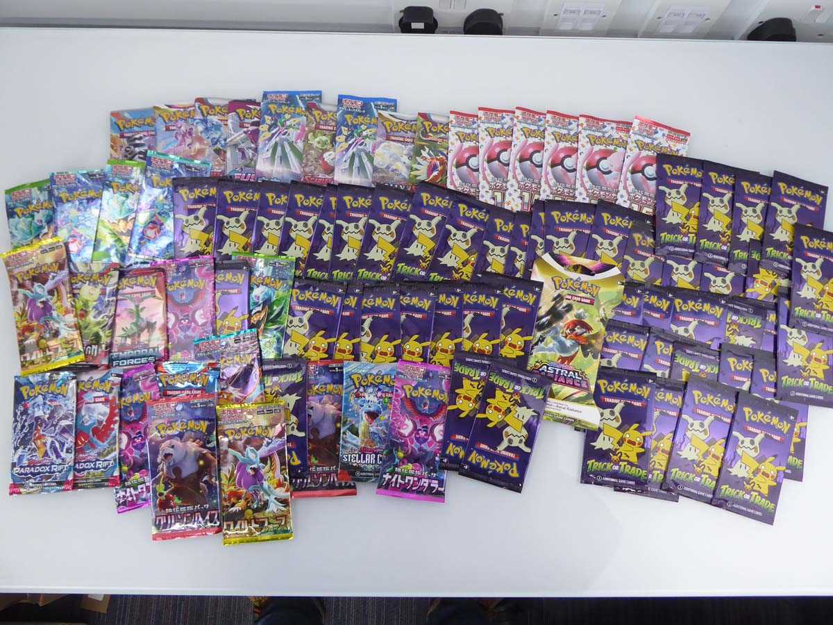 Lot Approx. 84 Pokémon English/Japanese Booster...