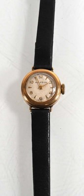 Lot A ladies 9ct yellow gold wristwatch by Mappin,...