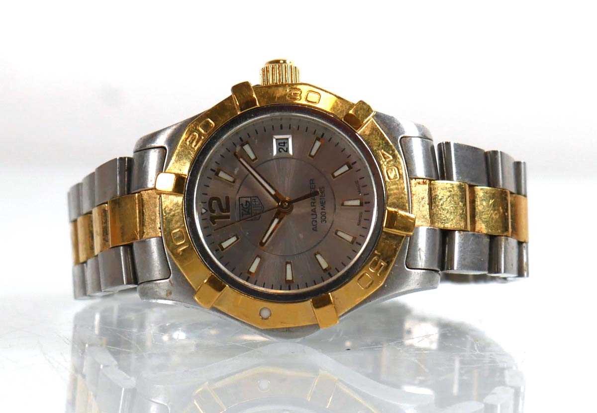 Lot 446 - A ladies gold plated stainless steel Aquaracer...