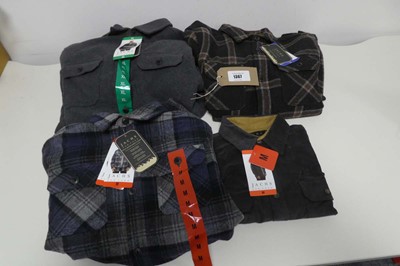 Lot 1367 - x3 men's Jachs wool blend shirt jackets...