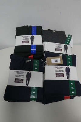 Lot 1371 - Approx. 9 men's waffle hoody and jogger sets...