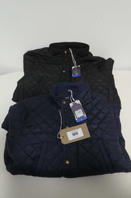 Lot 1375 - x4 men's Crew Clothing quilted jackets ( all...