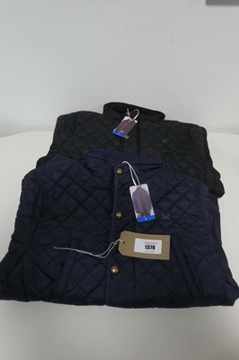 Lot 1378 - x4 men's Crew Clothing quilted jackets ( all...