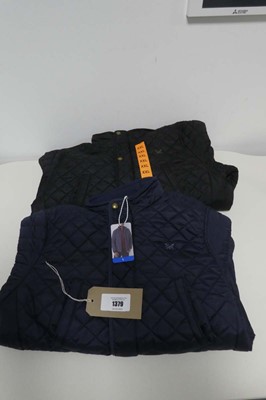 Lot 1379 - x4 men's Crew Clothing quilted jackets ( mixed...