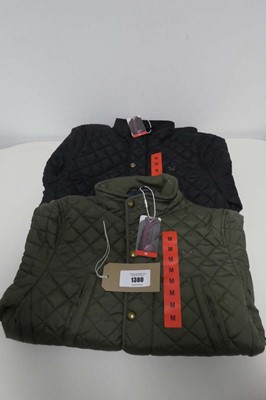 Lot 1380 - x4 men's Crew Clothing quilted jackets ( all...