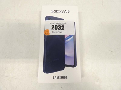 Lot 2032 - *Sealed* Samsung Galaxy A15 128GB Blue Black