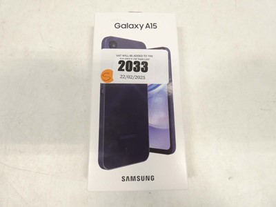 Lot 2033 - *Sealed* Samsung Galaxy A15 128GB Blue Black