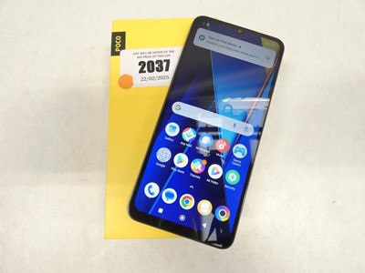 Lot 2037 - Xiaomi POCO C65 256GB Blue smartphone, boxed...