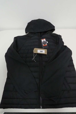 Lot 1397 - A men's Jack Wills hooded coat in black size...