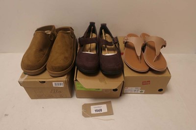 Lot 1568 - 3 pairs of shoes to include Ella shoes size...