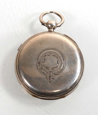 Lot 476 - A Victorian silver open face chronograph...