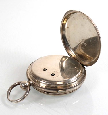 Lot 476 - A Victorian silver open face chronograph...