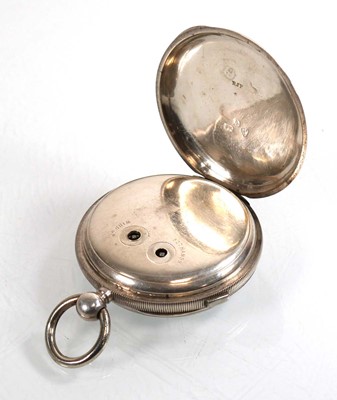 Lot 477 - A Victorian silver open face chronograph...