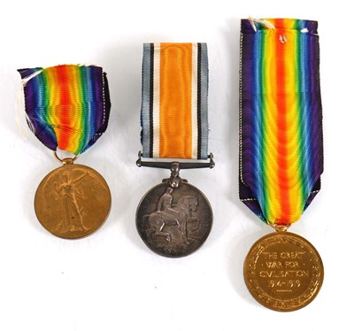 Lot 86 - A First World War pair awarded to 43288 Cpl E....