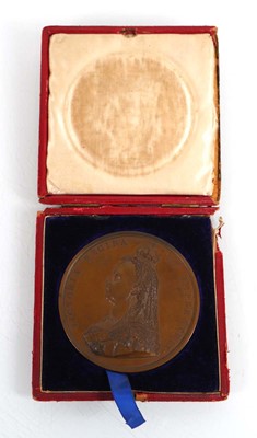 Lot 88 - A cased 1887 Queen Victorian bronze Golden...