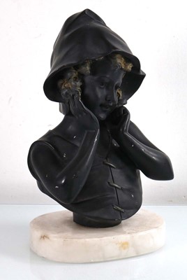 Lot 96 - An Art Deco sculpture modelled as a young girl...