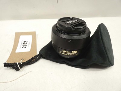 Lot 2062 - Nikon AF-S Nikkor 35mm lens