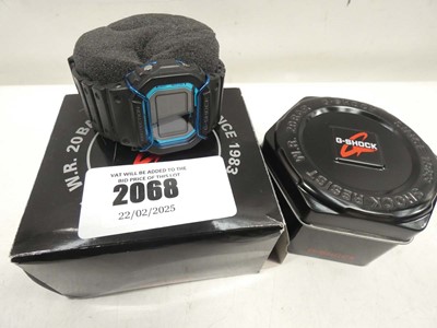 Lot 2068 - G-Shock GW-B5600-2ER digital watch with tin...