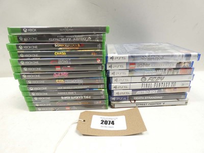 Lot 2074 - 6x PS5 games, 2x PS4 games, Xbox XS Series...