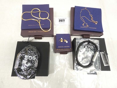 Lot 2077 - Various Monica Vinader jewellery plus 2x Boss...