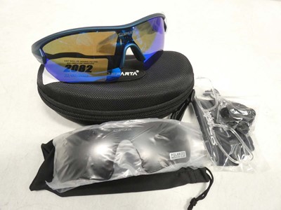 Lot 2082 - Sparta wrap-around sports sunglasses with case