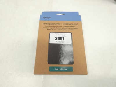 Lot 2097 - Amazon Kindle paperwhite plant-based 'leather'...