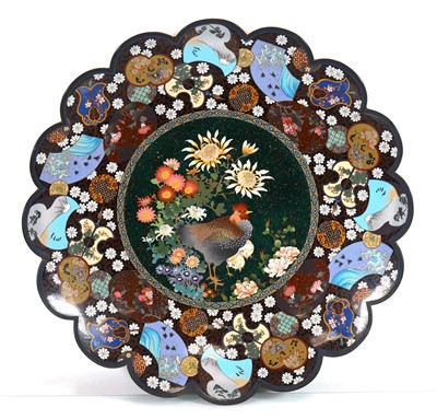 Lot 117 - A late 19th century champleve enamelled...