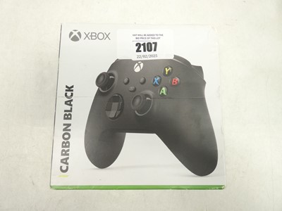 Lot 2107 - Xbox series X|S carbon black controller.