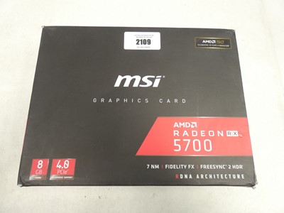 Lot 2109 - MSi AMD Radeon RX 5700 graphics card