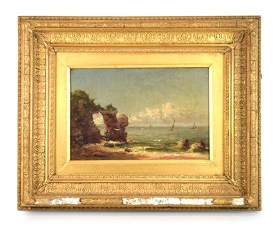 Lot 31 - A Shepherd (19th century), A coastal seascape,...