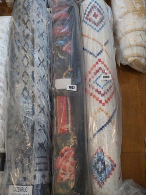 Lot 1007 - Multicoloured floral patterned tasseled Cazen...