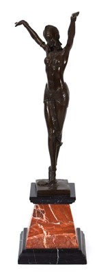 Lot 118 - After Demétre Chiparus, a bronze figure...