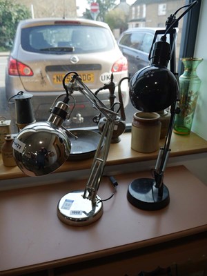 Lot 1060 - 2 adjustable modern desk lamps