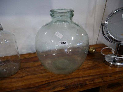 Lot 1067 - Green glass carboy