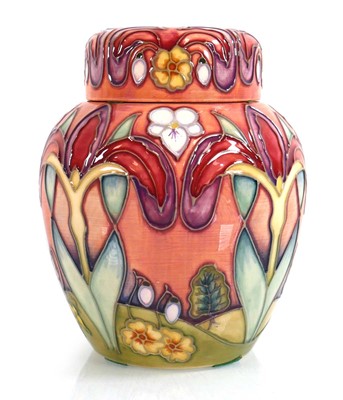 Lot 156 - Moorcroft for B & W Thornton, a ginger jar and...