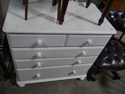 Lot 1089 - Painted chest of 2 over 3 drawers