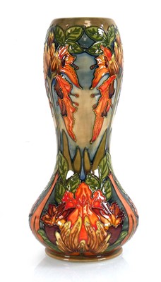 Lot 160 - A Moorcroft vase of slender gourd form...