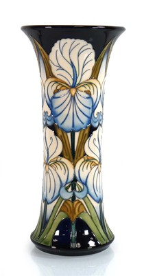 Lot 161 - A Moorcroft trial vase of flared cylindrical...