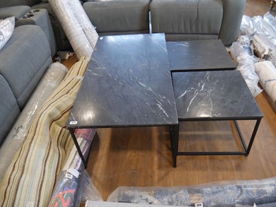 Lot 1034 - Modern suite of 3 coffee tables including 1...