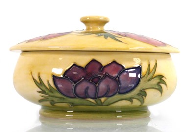 Lot 168 - A Moorcroft powder bowl and cover decorated...