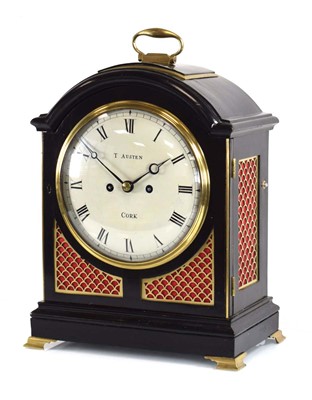 Lot 124 - An early 19th century bracket clock, circa...