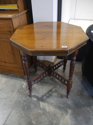 Lot 1172 - Edwardian mahogany octagonal top centre table...