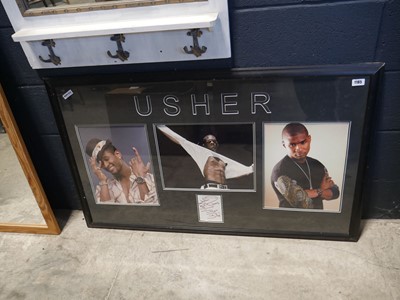 Lot 1185 - Framed triple presentation print of Usher...