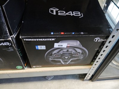 Lot 1228 - Boxed Thrustmaster gaming wheel and pedals