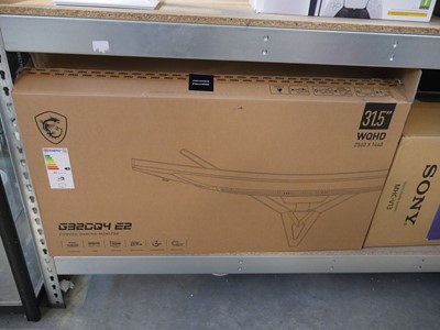 Lot 1229 - Boxed MSI 31.5" curved gaming monitor (G32CQ4E2)