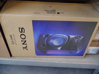 Lot 1232 - Boxed Sony home audio system speaker (MHCV13)