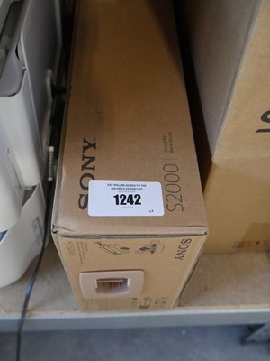 Lot 1242 - Boxed Sony soundbar (S2000)