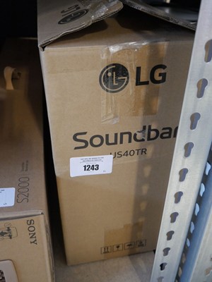 Lot 1243 - Boxed LG soundbar (US40TR)