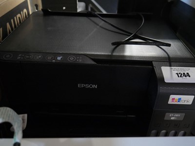 Lot 1244 - 2 unboxed Epson EcoTank printers