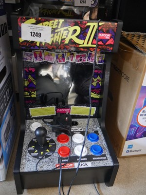 Lot 1249 - Unboxed Arcade 1-UP mini arcade machine